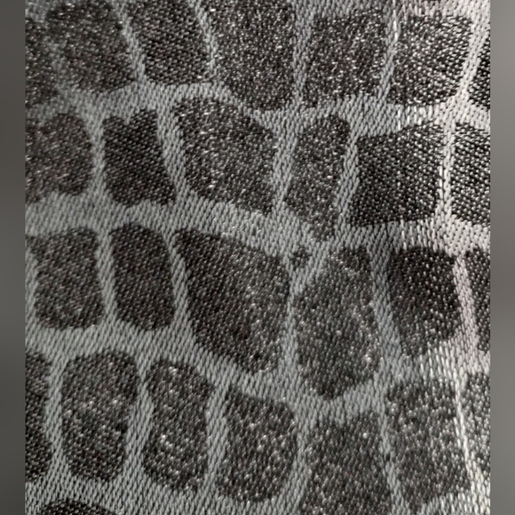 LADIES Soft Warm Fall Scarf with Fringed Ends, 76" X 27.5" Has a Glittery shine - Picture 6 of 7